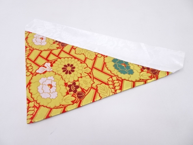 K100　未使用品　本金金襴打敷